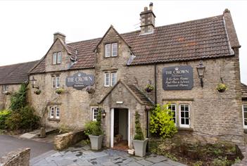 The outside of the Crown pub at Tolldown