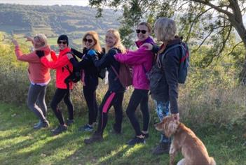 Participants enjoying the Circuit of Bath Walk