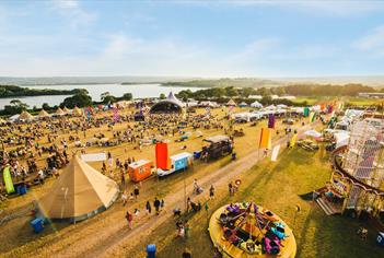 Shot of Valley Fest site from above