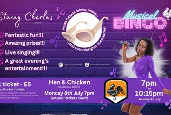 Musical Bingo with Stacey Charles at the Hen & Chicken