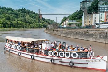 Tower Belle boat on Avon Gorge cruise in Bristol