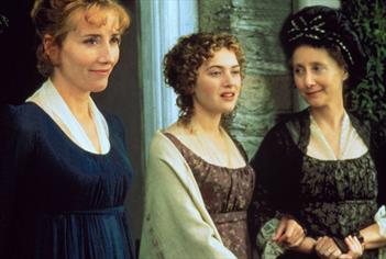 A screenshot from Sense & Sensibility (1995) starring Emma Thompson, Kate Winslet, and Gemma Jones. 

