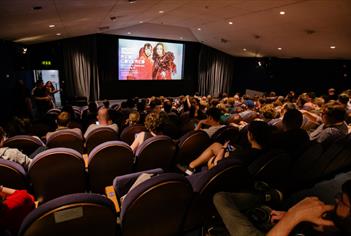 People sat in a cinema