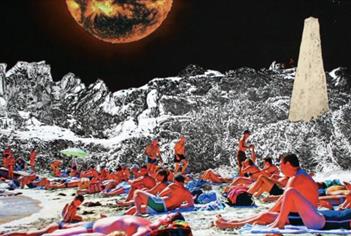 Artwork in space, credit: Susan Eyre, Sun Factor