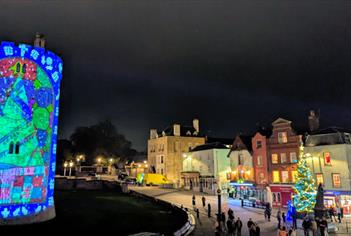 Windsor Castle Salibury Tower Christmas Illuminations