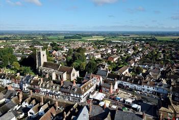 Highworth town from above