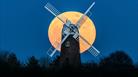 Wilton Windmill in front of the Moon