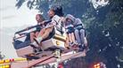 Children on rides at Bristol Balloon Fiesta