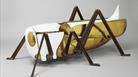 A wine cooler formed as a giant grasshopper, presented to Prince Philip by President Pompidou during a State Visit to France in 1972.