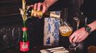 Pouring beer