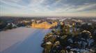 Blenheim Palace in the snow