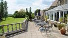 Cricklade House Hotel outside patio and conservatory