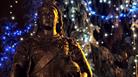 Queen Victoria Statue at Christmas