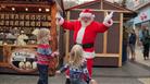 Children meeting Santa at Bristol Christmas Market