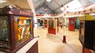 Vintage arcade games inside the Mill at Wookey Hole Caves