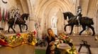 Festive garlands on Windsor Castle's Grand Staircase | © Royal Collection Enterprises Limited 2024 | Royal Collection Trust