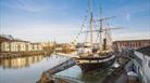 Brunel's SS Great Britain in dockyard