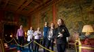 a tour group in Longleat house