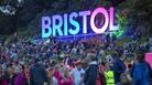 Bristol sign lit up at Bristol International Balloon Fiesta