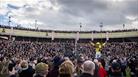 Cheltenham Festival crowds in the parade ring