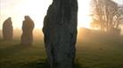 Avebury Stone Circle at Dusk, Misty Setting