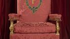The Chair of Estate made for Prince Philip after the Coronation to accompany The Queen’s Chair of Estate in the Throne Room at Buckingham Palace
Royal