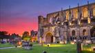 Malmesbury Abbey at sunset