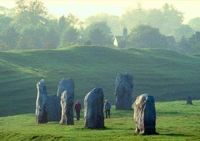 Avebury Stone Circle During Summer