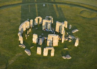 Stonehenge seen from above, © ENGLISH HERITAGE