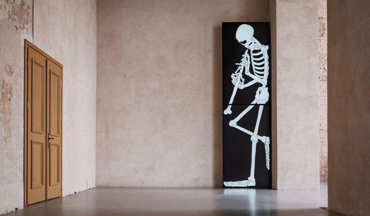 Özgür Kar, 'Death playing clarinet', (2025). Courtesy of the Artist, Emalin, London, and Edouard Montassut, Paris
Özgür Kar, 'Death playing clarinet', (2025). Courtesy of the Artist, Emalin, London, and Edouard Montassut, Paris