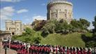 The Round Tower with Queens Guards in front   © Her Majesty Queen Elizabeth II 2019