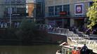 Boats outside shopping centre in Reading