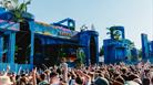 Crowd and stage at Love Saves The Day 2023