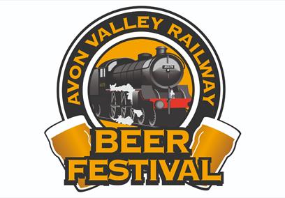 Avon Valley Railway logo with Beer Fesival written in gold underneath