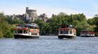 Boat cruise on the River Thames by Windsor Castle
