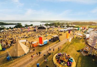 Shot of Valley Fest site from above