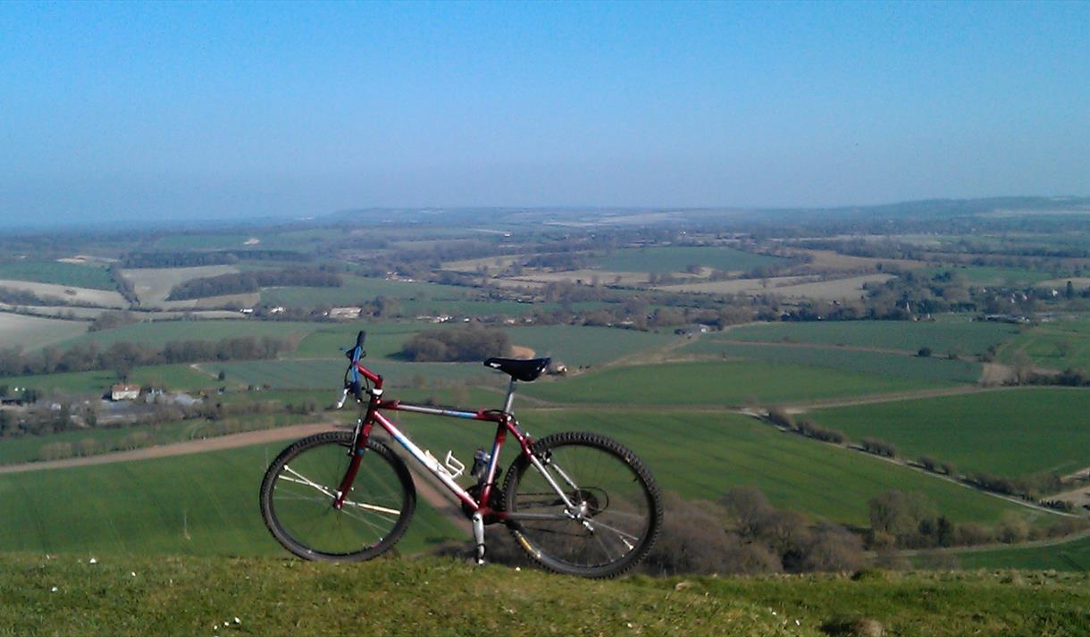 The view from Martinsell Hill towards Wootton Rivers