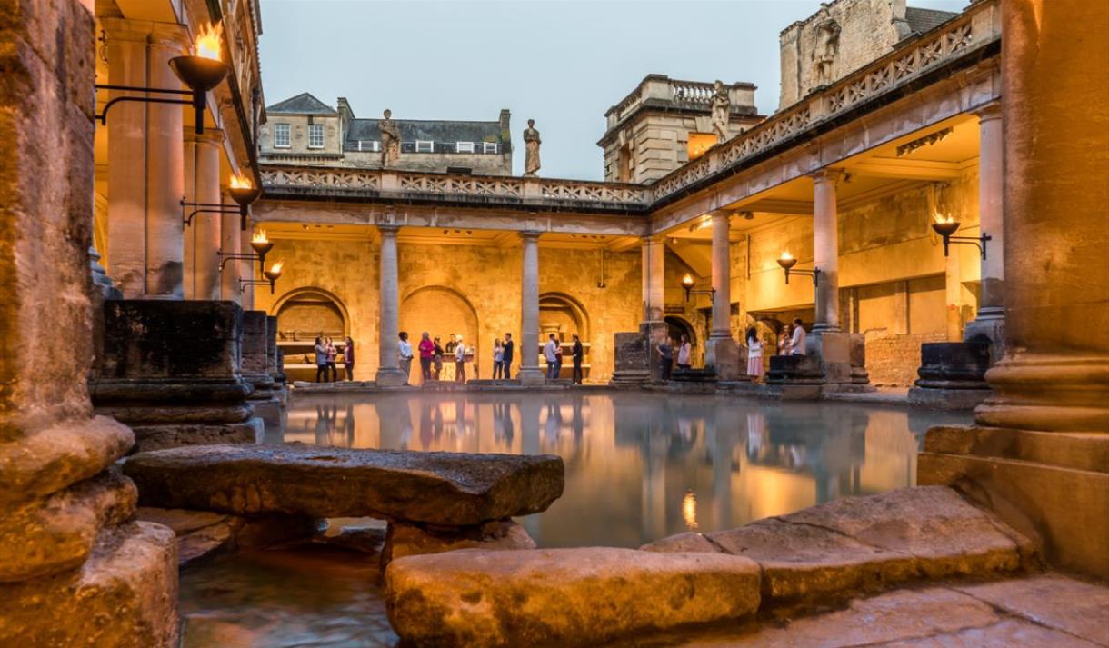 Torchlit Summer Evenings at The Roman Baths Torchlit Summer Evenings at The Roman Baths