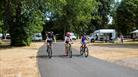 Cycling at Chertsey Camping and Caravanning Club Site