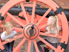 Children playing at Royal Armouries - Fort Nelson