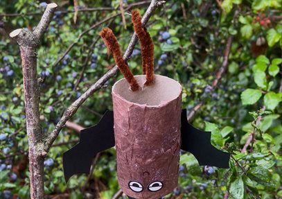 Upside Down Bat Craft