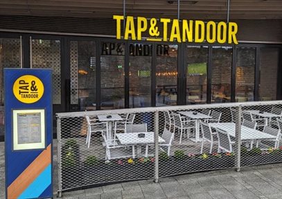 The exterior of Tap & Tandoor, Southampton