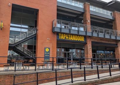 The exterior of Tap & Tandoor, Portsmouth