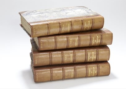 Four volumes of The Mysteries of Udolpho