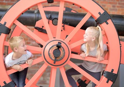 Children playing at Royal Armouries - Fort Nelson