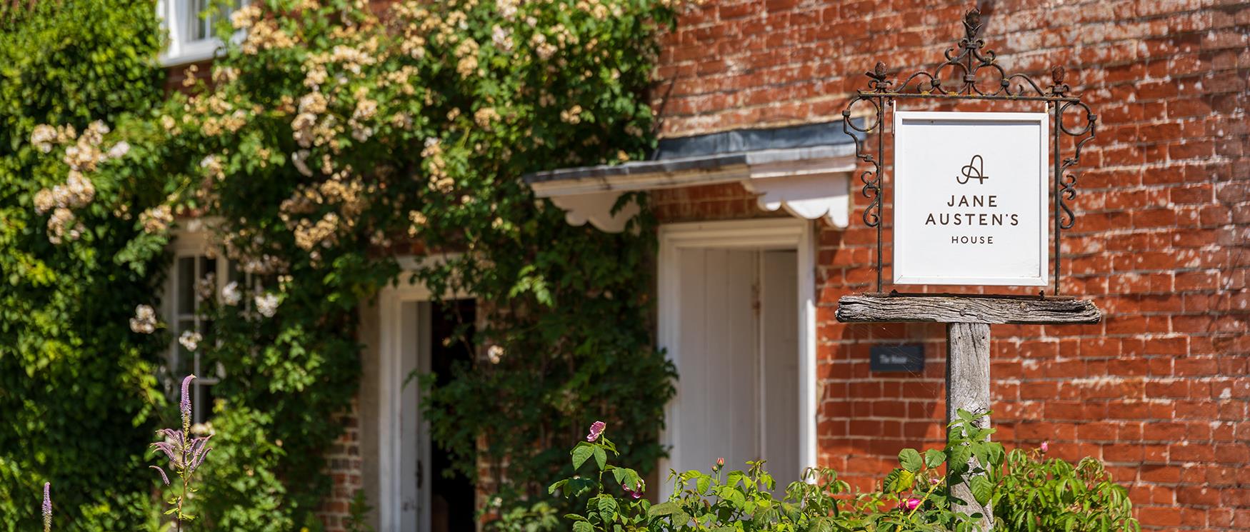 Exterior of Jane Austen's House in the summer