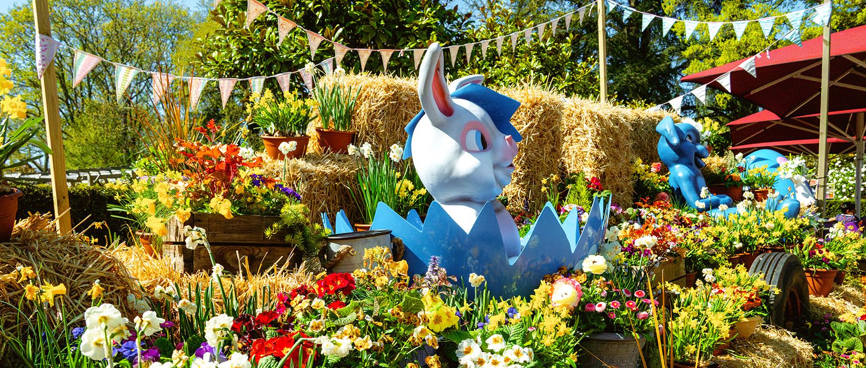 Easter display at Paultons Park