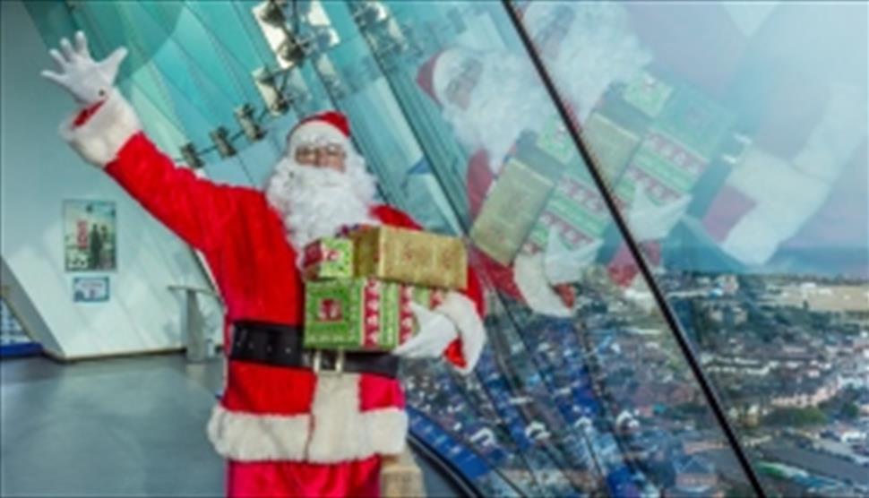 Father Christmas at the Spinnaker Tower