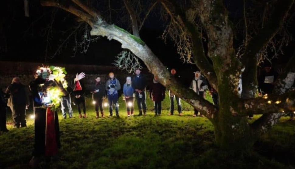 Evening Orchard Wassail at Chawton House