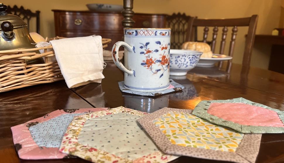 Hand-quilted Hexi Coasters Workshop at Gilbert White's House and Gardens